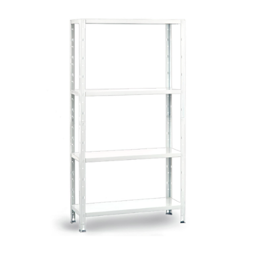 POLICA METALNA BELA CROSSER T -  160X84X30 cm - 4 NIVOA