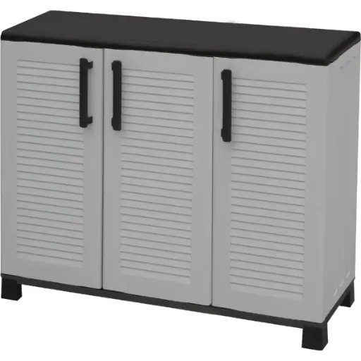 Artplast F100 B plastični orman, sivi 90x102x37 cm 